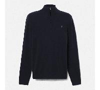 Timberland - Maglione con Zip a un Quarto in Lana Merino Cohas Brook da Uomo in blu scuro, Uomo, blu, Taglia: M