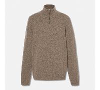 Timberland - Maglione con Zip a un Quarto in Lana Merino Cohas Brook da Uomo in marrone, Uomo, marrone, Taglia: 3XL