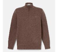 Timberland - Maglione con Zip a un Quarto Williams River da Uomo in marrone, Uomo, marrone, Taglia: 3XL