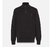 Timberland - Maglione con Zip a un Quarto Williams River da Uomo in Nero, Uomo, nero, Taglia: L
