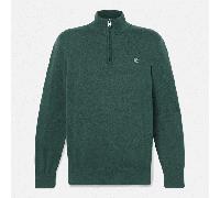 Timberland - Maglione con Zip a un Quarto Williams River da Uomo in verde scuro, Uomo, verde, Taglia: S