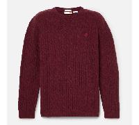 Timberland - Maglione Girocollo a Trecce Phillips Brook da Uomo in bordeaux, Uomo, bordeaux, Taglia: L