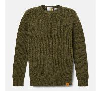 Timberland - Maglione Girocollo con Maniche Raglan Phillips Brook da Uomo in verde scuro, Uomo, verde, Taglia: M