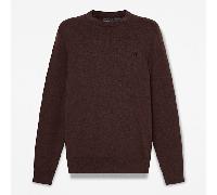 Timberland - Maglione Girocollo in Cotone Williams River da Uomo in marrone scuro, Uomo, marrone, Taglia: S