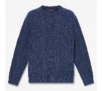 Timberland - Maglione Girocollo in Maglia a Trecce Phillips Brook da Uomo in blu scuro, Uomo, blu, Taglia: XL