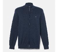 Timberland - Maglione in Cotone a Zip Intera Williams River da Uomo in blu scuro, Uomo, blu, Taglia: XL