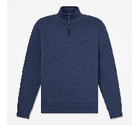 Timberland - Maglione in Cotone con Zip a un Quarto Williams River da Uomo in blu scuro, Uomo, blu, Taglia: S