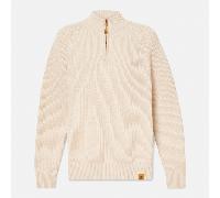 Timberland - Maglione Testurizzato con Zip a un Quarto Williams River da Uomo in beige, Uomo, beige, Taglia: 3XL