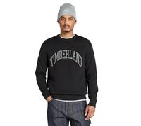 Timberland - Maglione nero con logo sul petto stile college 107-112 cm