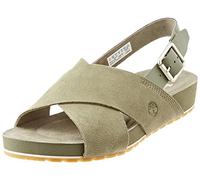 Timberland Malibu Waves Basic X Strap, Sandali, Donna, Dark Green Suede, 41 EU