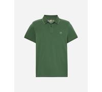 Timberland Millers River Printed Neck Short Sleeve Polo Verde M Uomo