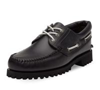 Timberland - Scarpa da Barca Timberland Road Trip 3-Eye Lug Handsewn da Uomo in colore nero/marrone, Uomo, nero, Taglia: 44