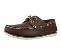 Timberland Mocassini Classic Boat 2-Eye Pelle Marrone Caramello Uomo Taglia 43