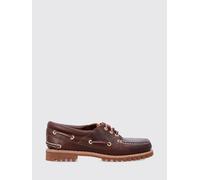 TIMBERLAND Mocassini da barca Authentic in pelle liscia con suola in gomma 5½ Marrone