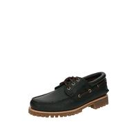 Timberland Authentic - Scarpe da barca classiche verdi intrecciate in pelle a 3 occhielli-Verde 11