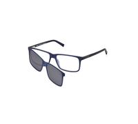 Timberland Occhiali da vista TB1765 091 Blu opaco squadrati iniettati Uomo 57/16/145