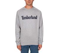 Timberland Northwood Tfo Wordmark Logo Brushback Crew Neck Medium Grey Heather Felpa Uomo
