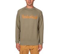 Timberland Northwood Tfo Wordmark Logo Brushback Crew Neck Medium Grey Heather Felpa Uomo