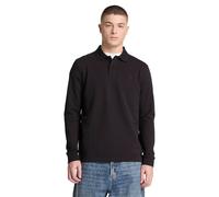 Timberland Oyster River Chest Logo Ls Polo Regular Black Taglia: L | Maglie a manica lunga Outlet | Uomo | Nero