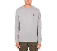 Timberland Oyster River Tfo Chest Logo Brushback Crew Neck Medium Grey Heather, Felpa,