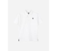 Timberland Piquet Small Logo Jr - Polo - Bianco