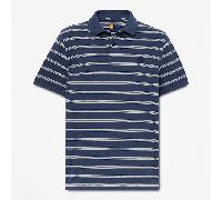 Timberland - Polo a Maniche Corte a Righe Millers River da Uomo in blu scuro/bianco, Uomo, blu, Taglia: XXL