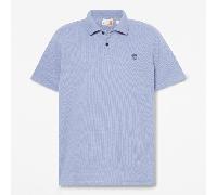 Timberland - Polo a Nido d'Ape a Maniche Corte Wharf River da Uomo in blu, Uomo, blu, Taglia: L