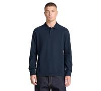Timberland Polo Cotone Uomo Manica Lunga MLRV TBC0YHBE (IT, Testo, L, Regular, Regular, Blu Navy)