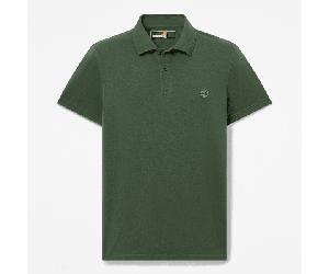 Timberland - Polo Elasticizzata a Maniche Corte Millers River da Uomo in verde scuro, Uomo, verde, Taglia: XL