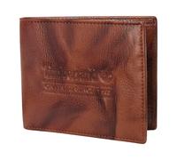 Timberland Portafoglio uomo Bifold Wallet Washed Vintage con Portadocumenti in pelle marrone