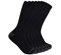 Timberland PRO 6-Pack Performance Crew Length Socks Calzini Casual, Nero, M (Pacco da 6) Uomo