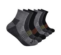 Timberland PRO 6-Pack Quarter Socks Calzini alla Caviglia, Multicolore (Confezione da 6), L (Pacco da 6) Uomo