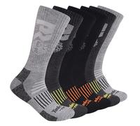 Timberland PRO Calzini da uomo, confezione da 6, Multi, Large