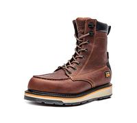Timberland PRO Men's Gridworks 8" Soft Toe Waterproof Industrial Boot, Brown, 8 W US