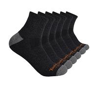 Timberland PRO Men's TB219980TA Performance Quarter Length Socks 6-Pack - Large - Charcoal Heather