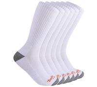 Timberland PRO Men's TB219983TA Performance Crew Length Socks 6-Pack - Large - White