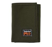 Timberland PRO Men's Heavy Duty Fabric RFID Trifold Wallet with ID Window Portafogli, Oliva, Taglia Unica Uomo