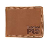 Timberland PRO, Portafoglio da uomo sottile in pelle RFID con finestra posteriore per documento di identità, taglia unica