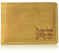 Timberland PRO Portafoglio in Pelle RFID con Porta Carte Rimovibile, Grano/Pullman, Taglia Unica Uomo