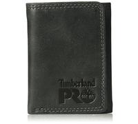 Timberland PRO - Portafoglio RFID trifold in pelle, da uomo, con finestrella per documento d’identità, taglia unica