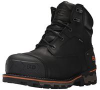 timberland pro Scarpe da uomo Boondock 6" Composite Toe Waterproof Industrial and Construction Shoe, Black Full Grain Leather, 11 M US, Nero, 45 EU