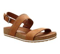 Sandali con zeppa pelle Malibu 2 band Marrone 38