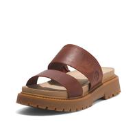 Timberland Sandalo Scorrevole, Donna, Rosso Scuro Pieno Grano, 38 EU