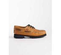 Timberland scarpa da barca a 3 occhielli in nabuk color wheat-Neutro 44.5