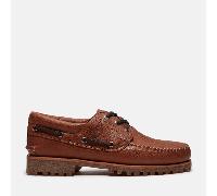 Timberland - Scarpa da Barca Timberland Road Trip 3-Eye Lug Handsewn da Uomo in marrone/grigio scuro, Uomo, marrone, Taglia: 43