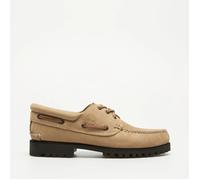 Timberland Scarpa da Barca Uomo Authentic 3-Eye Lug Tomaia in Pelle Beige Scuro