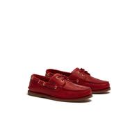 Timberland - Scarpa da Barca Classic 2-Eye da Uomo in rosso, Uomo, rosso, Taglia: 39