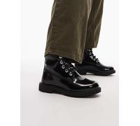Timberland - Scarponcini premium da 6“ neri verniciati in pelle-Nero 41
