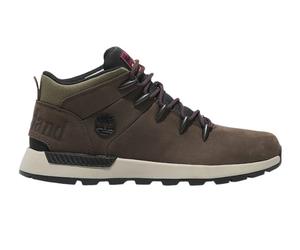 Timberland Scarponcino Uomo Sprint Trekker Mid in Pelle Nabuk - W07 (Dark Brown)