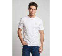 Timberland Short Sleeve Silicon Badge Tee White Taglia: M | Magliette basic Outlet | Uomo | Bianco